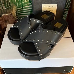 Dolce Vita Sandals Cindi Black Studded Slides